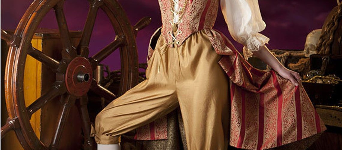 Lady's Steampunk Pirate cosplay Costume 1