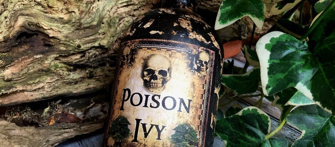 Steampunk Bottle. Poison Ivy. Poison Ivy Bottle. Gothic Bottle. Halloween Decor. Steampunk Decor. Steampunk Gift. Poison Bottle. Poison. 1