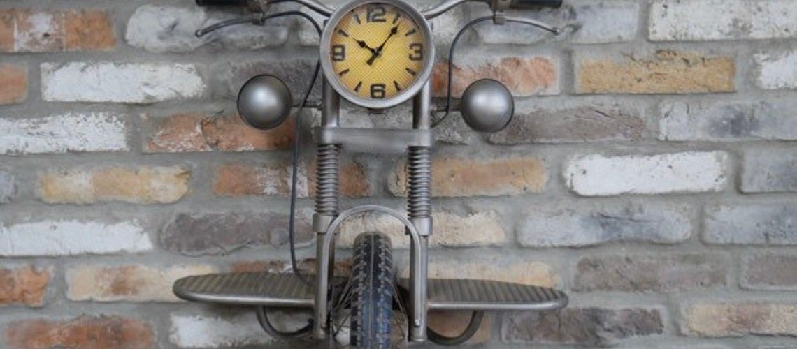 Steampunk motorcycle Motorbike Clock 1